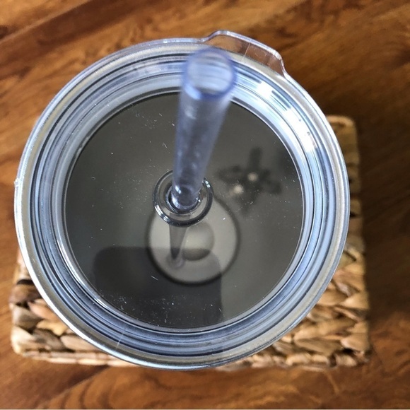 Large white tumbler with straw 24oz (includes your choice of stickers) - Picture 2 of 2